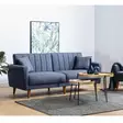 3-sits bäddsoffa Atelier del Sofa Aqua Mörkblå Linne 205x85x85 cm - Bäddsoffor - 8681875323764 - 5
