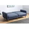 3-sits bäddsoffa Atelier del Sofa Aqua Mörkblå Linne 205x85x85 cm - Bäddsoffor - 8681875323764 - 7