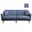 3-sits bäddsoffa Atelier del Sofa Aqua Mörkblå Linne 205x85x85 cm - Bäddsoffor - 8681875323764 - 1