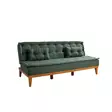3-sits bäddsoffa Atelier del Sofa Fuoco Grön Linne 184x80x80 cm - Bäddsoffor - 8681875597974 - 1
