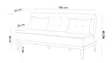 3-sits bäddsoffa Atelier del Sofa Fuoco Grön Linne 184x80x80 cm - Bäddsoffor - 8681875597974 - 5