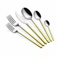 Bestickset Hermia Allegra Guld Silver Rostfritt Stål 36 Delar - Bestick och serveringsredskap - 8684283550524 - 1
