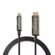Aktiv optisk (AOC) USB kabel | USB-C Hane | HDMI Kontakt | 18 Gbps | 20.0 m | Rund | PVC | Svart | Presentbox - Dator och nätverk - 5412810318094 - 31