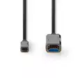 Aktiv optisk (AOC) USB kabel | USB-C Hane | HDMI Kontakt | 18 Gbps | 50.0 m | Rund | PVC | Svart | Presentbox - Dator och nätverk - 5412810318124 - 10