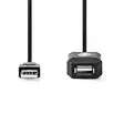 Aktiv USB-kabel | USB 2.0 | USB-A Hane | USB-A Hona | 480 Mbps | 10.0 m | Rund | Nickelplaterad | PVC | Koppar | Label - Dator och nätverk - 5412810421824 - 10