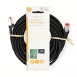 CAT6 Nätverkskabel | RJ45 hane | RJ45 hane | S/FTP | 10.0 m | Rund | LSZH | Svart | Label - Dator och nätverk - 5412810423194 - 66