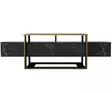 TV-bänk Hanah Home Bianco Svart Spånskiva 160x49,8x46,1 cm - TV-bänkar - 8681875670004 - 5