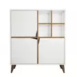 Förvaringsskåp Hanah Home Pulse Vit Valnöt Spånskiva 100x115x30 cm - Skåp och byråer - 8681875413144 - 4