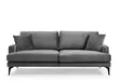 3-sits soffa Atelier del Sofa Papira Grå Polyester 205x90x88 cm - Soffor - 8681875774474 - 3