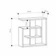 Sidobord Hanah Home Saly Vit Spånskiva 55x57x20 cm - Sidobord och extrabord - 8681181807774 - 3