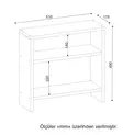 Sidobord Hanah Home Silvanus Vit Spånskiva 51x49x17,5 cm - Sidobord och extrabord - 8681181428894 - 3