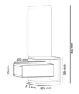 Hallmöbel Hanah Home Stella Ek Antracit Spånskiva 49,1x90x31,3 cm - Hallskåp - 8681875705324 - 4