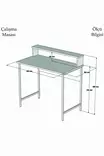 Skrivbord Hanah Home Uso Valnöt Svart Spånskiva 90x75x50 cm - Skrivbord - 8681875146974 - 4