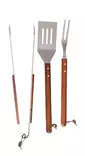 Grillredskapsset 3-delar i trähandtag - Grilltillbehör - 6430050626044 - 1