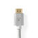 HDMI kabel | HDMI Kontakt | DVI-D 24+1-Pin Hane | 2560x1600 | Guldplaterad | 2.00 m | Rak | Flätad | Silver | Kartong med täckt fönster - HDMI-kablar - 5412810333264 - 5