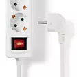 Gren kontakt | Jordad kontakt / Typ F (CEE 7/7) | 3-vägs | 1.50 m | 3680 W | 16 A | USB-anslutning | På / av-knapp | Vit - Förlängningskablar - 5412810323234 - 45