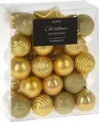 Joulukoristeet 33 kpl lajitelma kulta - Juldekorationer och textilier - 8719987922084 - 1