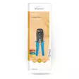 Crimp pliers | CAT5 / CAT5e / CAT6 / CAT6a / RJ10 / RJ11 | Skärande / Stripp / Tång | ABS / Stål | Blå - Kabelverktyg - 5412810424764 - 66