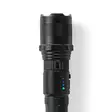 LED ficklampa | Batteridriven | 3.7 V DC | 10 W | Batteri 1 ingår | Uppladdningsbar | Angivet ljusflöde: 1000 lm | Belysningsräckvidd: 110 m | Strålvinkel: 9.5 ° - Ficklampor - 5412810442874 - 45