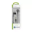 Trådbundna Hörlurar | 3.5 mm | Kabellängd: 1.20 m | Inbygd mikrofon | Volymkontroll | Silver / Svart - In-ear hörlurar - 5412810304714 - 66