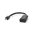 Mini Displayport-kabel | DisplayPort 1.2 | Mini DisplayPort Hane | HDMI Utgång | 21.6 Gbps | Nickelplaterad | 0.20 m | Rund | PVC | Svart | Tag - Dator och nätverk - 5412810324804 - 40