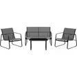 Vardagsgrupp Kiira 4-delar grå - Trädgårdsstolar och soffor - 6410416345444 - 1