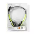 PC headset | On-Ear | Stereo | 2x 3.5 mm | Vikbara Mikrofon | Grön - Trådlösa hörlurar - 5412810286874 - 66