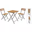 Bistroset BISTRO Akacia, metallben - Trädgårdsmöbelgrupper - 8720573855204 - 1