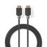 Premium High Speed HDMI kabel med Ethernet | HDMI Kontakt | HDMI Kontakt | 4K@60Hz | 18 Gbps | 5.00 m | Rund | PVC | Antracit | Låda - HDMI-kablar - 5412810313624 - 2