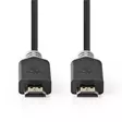 Premium High Speed HDMI kabel med Ethernet | HDMI Kontakt | HDMI Kontakt | 4K@60Hz | 18 Gbps | 5.00 m | Rund | PVC | Antracit | Låda - HDMI-kablar - 5412810313624 - 10