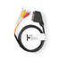 SCART-kabel | SCART Hane | 3x RCA Hane | Nickelplaterad | Bytbar | 480p | 2.00 m | Rund | PVC | Svart | Tag - HDMI-kablar - 5412810325474 - 3