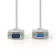 Serie Kabel | D-SUB 9-Pin Hane | D-SUB 9-Pin Hona | Nickelplaterad | 5.00 m | Rund | PVC | Elfenben | Label - Dator och nätverk - 5412810421114 - 10