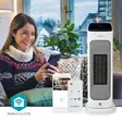 SmartLife Keramisk PTC Fläktvärmare | 2000 W | 2 Värmeinställningar | Svängning | Display | 10 - 49 °C | Android / IOS | Vit - Uppvärmning - 5412810443154 - 5