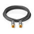 Subwoofer Kabel | RCA Hane | RCA Hane | Guldplaterad | 3.00 m | Rund | 4.5 mm | Antracit / Grått Med Metall | Lock - Ljudkablar - 5412810318704 - 3