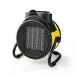 Industriell design värmefläkt | 1000 / 2000 W | Justerbar termostat | 2 Värmeinställningar | Integrerade handdtag | Gul - Uppvärmning - 5412810317004 - 40