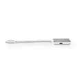 USB-C Adapter | USB 3.2 Gen 1 | USB-C Hane | HDMI Utgång | 4K@60Hz | Power delivery | 0.20 m | Rund | Guldplaterad | Flätad / Nylon | Silver | Kartong med täckt fönster - Dator och nätverk - 5412810331734 - 15