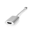 USB-C Adapter | USB 3.2 Gen 1 | USB-C Hane | HDMI Utgång | 4K@60Hz | Power delivery | 0.20 m | Rund | Guldplaterad | Flätad / Nylon | Silver | Kartong med täckt fönster - Dator och nätverk - 5412810331734 - 41