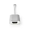 USB-C Adapter | USB 3.2 Gen 1 | USB-C Hane | HDMI Utgång | 4K@60Hz | Power delivery | 0.20 m | Rund | Guldplaterad | Flätad / Nylon | Silver | Kartong med täckt fönster - Dator och nätverk - 5412810331734 - 20