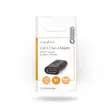 USB-C Adapter | USB 3.2 Gen 2 | USB-C Hona | USB-C Hona | 4K@60Hz | 10 Gbps | Rund | Nickelplaterad | Svart | Kuvert - Dator och nätverk - 5412810336654 - 66