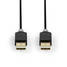 USB-kabel | USB 2.0 | USB-A Hane | USB-A Hane | 480 Mbps | Guldplaterad | 2.00 m | Rund | PVC | Antracit | Låda - Dator och nätverk - 5412810263424 - 6