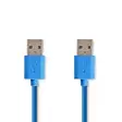 USB-kabel | USB 3.2 Gen 1 | USB-A Hane | USB-A Hane | 5 Gbps | Nickelplaterad | 2.00 m | Rund | PVC | Blå | Kuvert - Dator och nätverk - 5412810275144 - 1