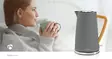 Vatten kokare | 1.7 l | Soft-Touch | Grå | Roterbar 360 grader | Dolt värmeelement | Strix® kontroll | Koka-tort funktion - Kaffebryggare och vattenkokare - 5412810273744 - 90