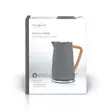 Vatten kokare | 1.7 l | Soft-Touch | Grå | Roterbar 360 grader | Dolt värmeelement | Strix® kontroll | Koka-tort funktion - Kaffebryggare och vattenkokare - 5412810273744 - 66