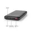 Powerbank | 10000 mAh | 1.5 / 2.0 / 3.0 A | Antal utgångar: 2 | Utgångsanslutning: 1x USB-A / 1x USB-C | Ingångsanslutning: 1x Micro USB / 1x USB-C | PD2.0 18W | Litium-polymer - Powerbanks - 5412810401734 - 50