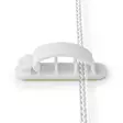 Kabelhantering | Kabelklämma | Låst | 3 st. | Antal platser: 3 Skivor | Maximal kabeltjocklek: 7.5 mm | Polypropylene | Vit - Nedis produkter - 5412810335114 - 11