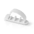 Kabelhantering | Kabelklämma | Låst | 3 st. | Antal platser: 3 Skivor | Maximal kabeltjocklek: 7.5 mm | Polypropylene | Vit - Nedis produkter - 5412810335114 - 41