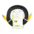 Komposit videokabel | RCA Hane | RCA Hane | Nickelplaterad | 480p | 5.00 m | Rund | PVC | Svart | Label - Nedis produkter - 5412810426584 - 66