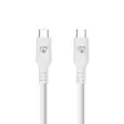 USB-kabel | USB 3.2 Gen 1 | USB-C Hane | USB-C Hane | 60 W | 4K@60Hz | 5 Gbps | Nickelplaterad | 3.00 m | Rund | PVC | Vit | Låda - Nedis produkter - 5412810481354 - 1