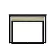 Sidobord Hanah Home Alen Antracit Spånskiva 65x50x35 cm - Sidobord och extrabord - 8684282702764 - 5