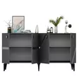 Konsolbord Hanah Home Iris Antracit Silver Spånskiva 150x40x79 cm - Byråer och skåp - 8684282612704 - 10